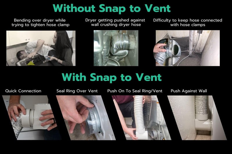 ZIGGURAT PRODUCTS STV-M Space-Saving Dryer Vent â€“ Airtight Seal, Durable Build, Complete Duct Connection Kit â€“ Designed for Tight Spaces by Ziggurat - Image 3
